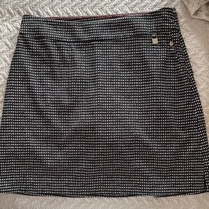 Black and White Polka Dot Golf Skirt